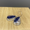 Boucles d'Oreilles Argent 925 & Agate [0359]