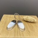Boucles d'Oreilles Argent 925 & Agate [0360]