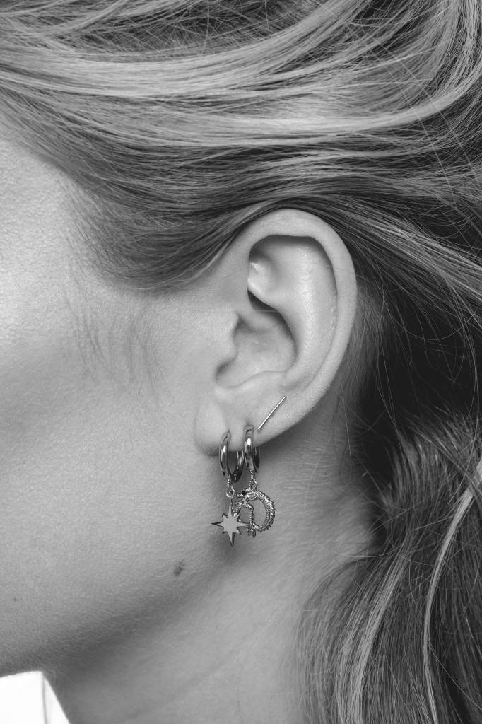 Petite Earrings Mini Strip Silver [Boucles d'oreilles]