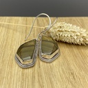Boucles d'Oreilles Argent 925 & Jaspe [0371]