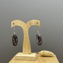 Boucles d'Oreilles Argent 925 & Agate [0372]