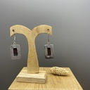 Boucles d'Oreilles Argent 925 & Agate [0381]