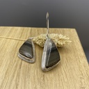 Boucles d'Oreilles Argent 925 & Jaspe [0382]