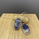 Boucles d'Oreilles Argent 925 & Agate [0383]