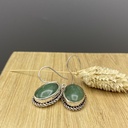 Boucles d'Oreilles Argent 925 & Aventurine [0391]