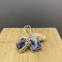Boucles d'Oreilles Argent 925 & Agate [0392]