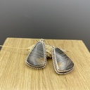 Boucles d'Oreilles Argent 925 & Jaspe [0394]
