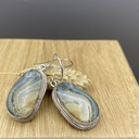 Boucles d'Oreilles Argent 925 & Jaspe [0397]