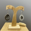 Boucles d'Oreilles Argent 925 & Jaspe [0400]