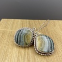 Boucles d'Oreilles Argent 925 & Jaspe [0400]