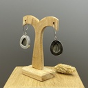 Boucles d'Oreilles Argent 925 & Jaspe [0405]