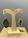 Boucles d'Oreilles Argent 925 & Jaspe [0412]