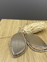 Boucles d'Oreilles Argent 925 & Jaspe [0412]