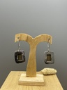 Boucles d'Oreilles Argent 925 & Jaspe [0415]