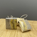 Boucles d'Oreilles Argent 925 & Agate [0419]