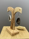 Boucles d'Oreilles Argent 925 & Agate [0424]