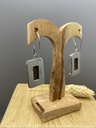 Boucles d'Oreilles Argent 925 & Jaspe [0425]