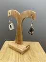 Boucles d'Oreilles Argent 925 & Agate [0428]