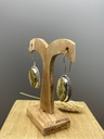 Boucles d'Oreilles Argent 925 & Agate [0434]
