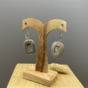 Boucles d'Oreilles Argent 925 & Jaspe [0435]