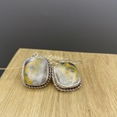 Boucles d'Oreilles Argent 925 & Agate [0436]