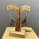 Boucles d'Oreilles Argent 925 & Agate [0446]