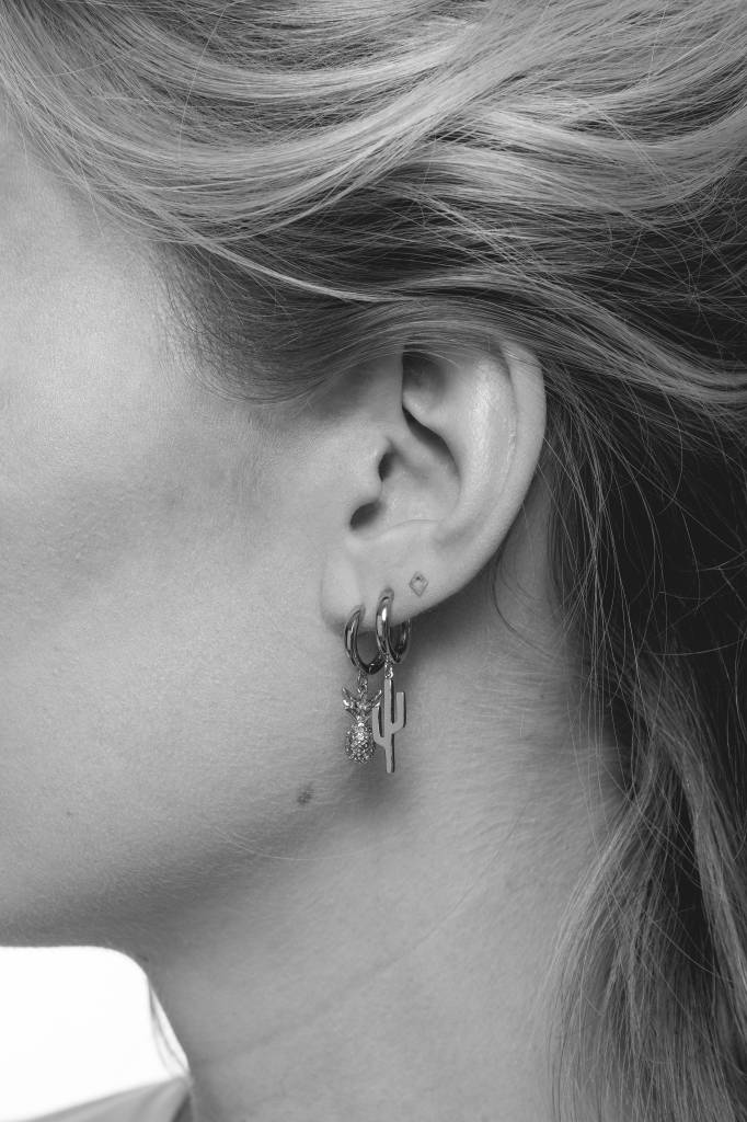 Petite Earrings Rhomb Silver [Boucles d'oreilles]