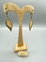 Boucles D'Oreilles Douce Plume Nude