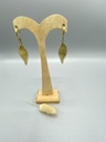 Boucles D'Oreilles Douce Plume Vert d'eau