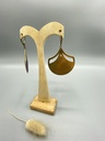 Boucles D'Oreilles Ginkgo Orange