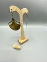 Boucles D'Oreilles Ginkgo Vert Canard