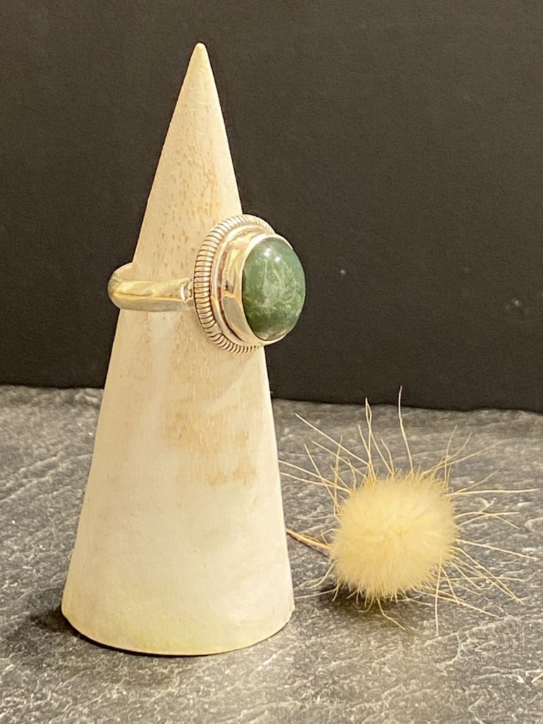 Bague Argent 925 & Jaspe Sanguin [0311]