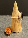 Bague Argent 925 & Agate Zébrée [0347]