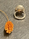 Bague Argent 925 & Agate Rubanée [0449]