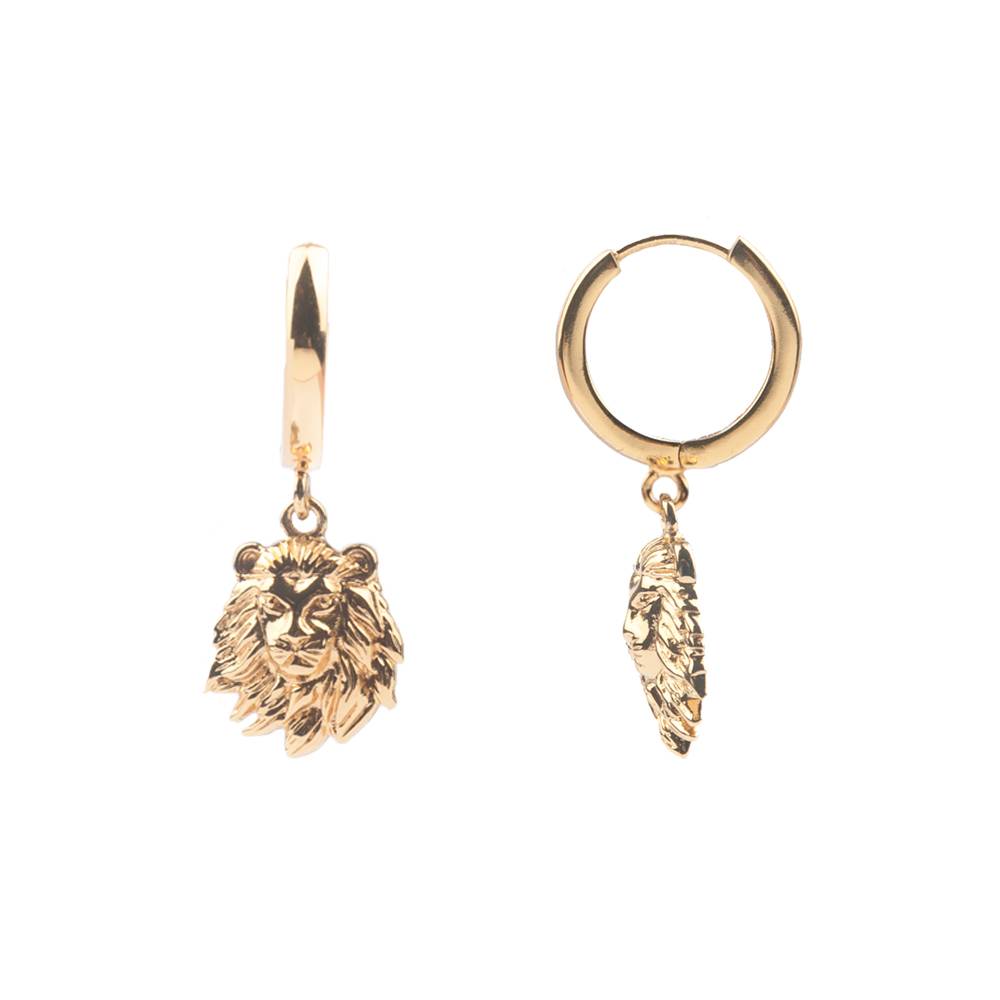 Souvenir Earrings Lion Gold [Boucles d'oreilles]