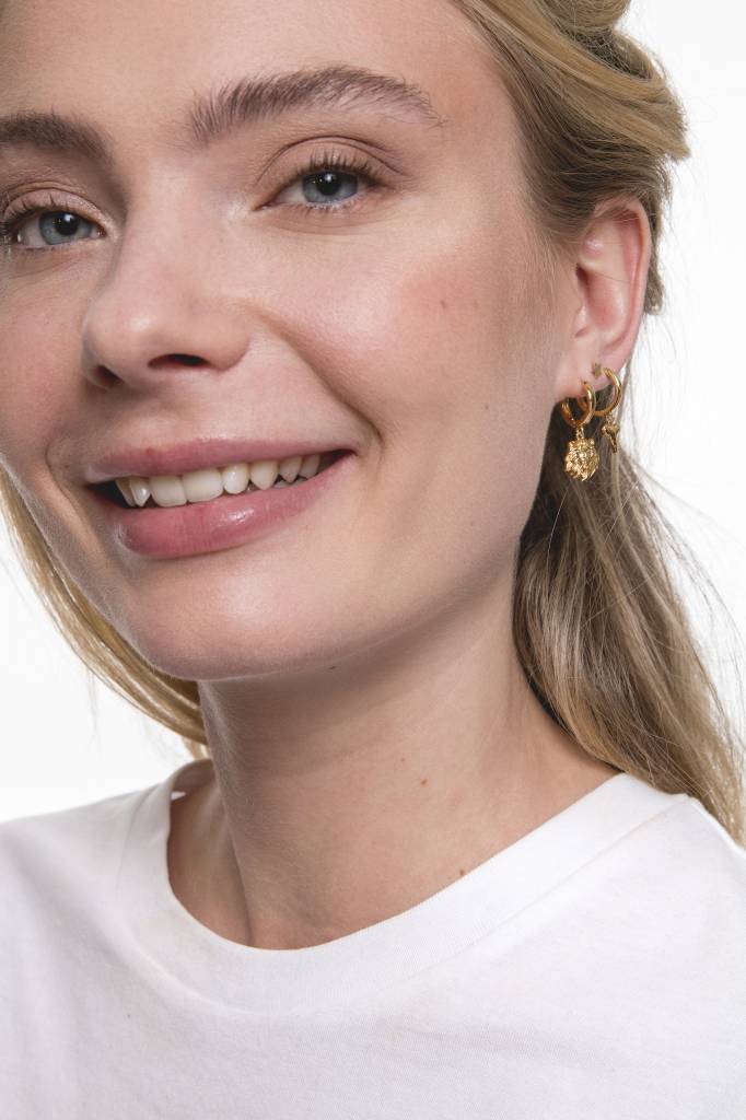 Souvenir Earrings Lion Gold [Boucles d'oreilles]
