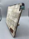 ELSA Pochette Ordinateur, Poil blanc, Brun [Pochette]