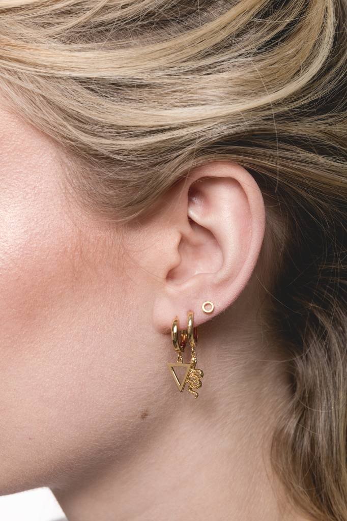 Souvenir Earrings Open Triangle Gold [Boucles d'oreilles]