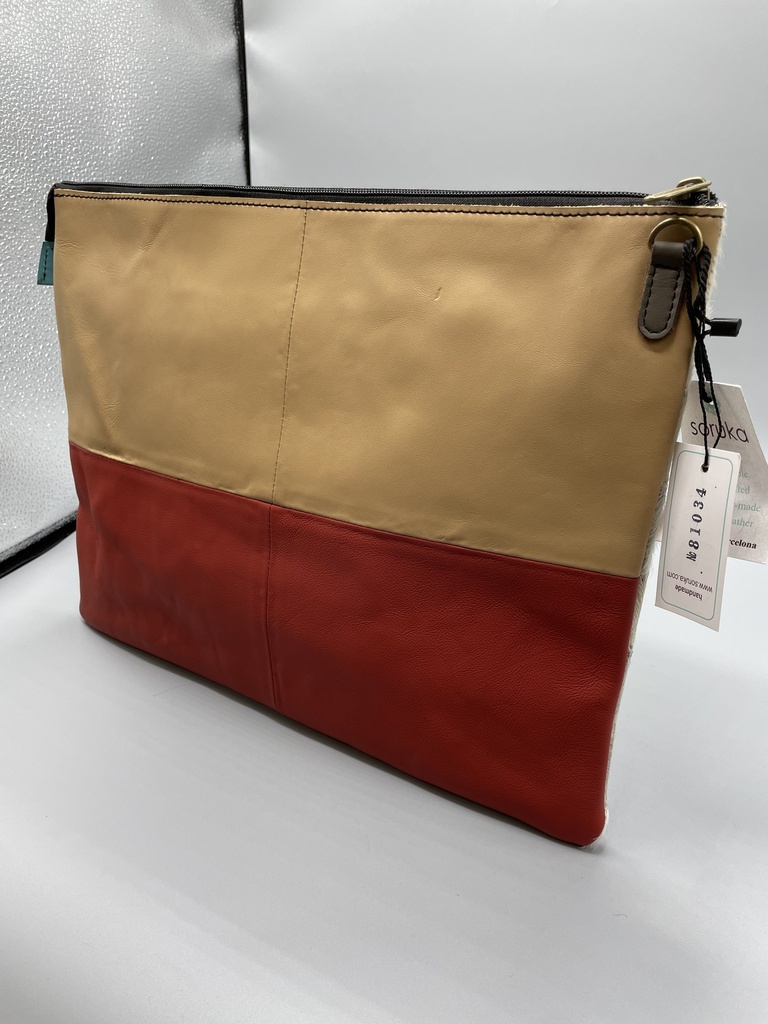 ELSA Pochette Ordinateur, Poil blanc, Rouge [Pochette]