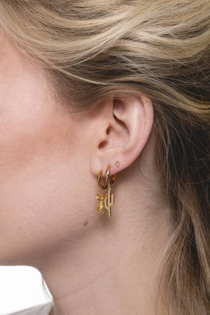 Souvenir Earrings Pineapple Gold [Boucles d'oreilles]