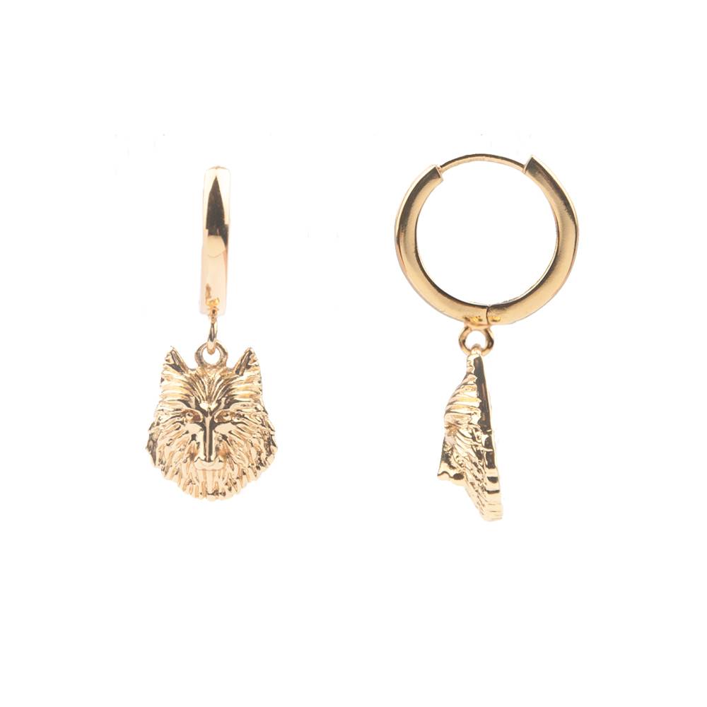 Souvenir Earrings Wolf Gold [Boucles d'oreilles]