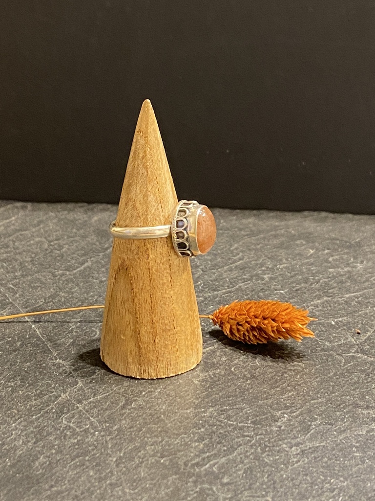 Bague Argent 925 & Pierre de Soleil [0504]