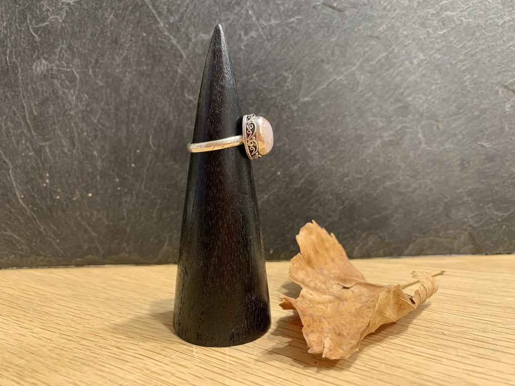 Bague Argent 925 & Quartz Rose [0527]