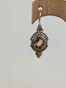 Boucles d'Oreilles Argent 925 & Citrine [0454]