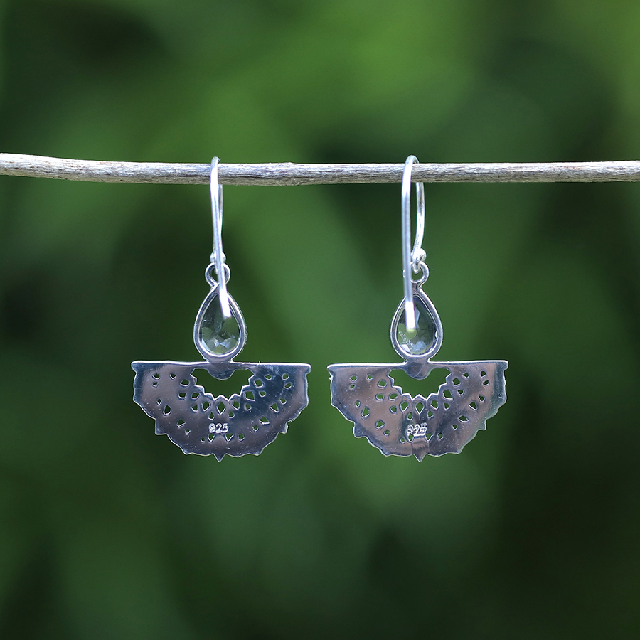 Boucles d'Oreilles Argent 925 & Améthyste [0524]