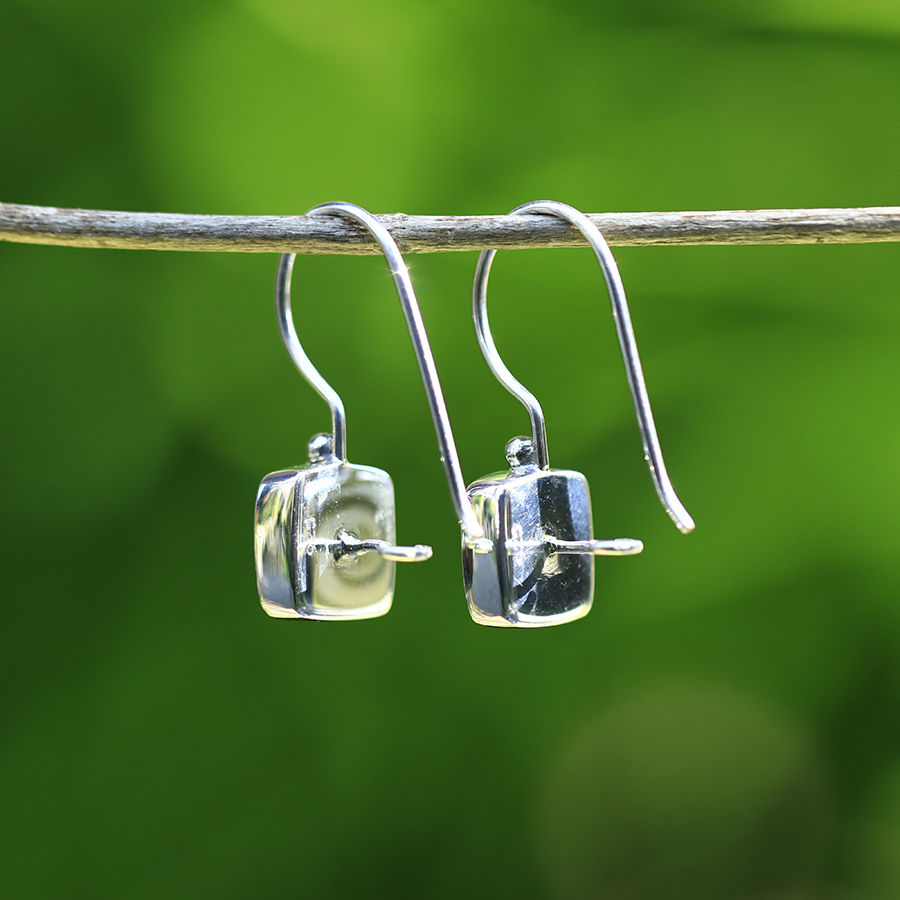 Boucles d'Oreilles Argent 925 & Coquillage [0566]