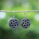 Boucles d'Oreilles Argent 925 & Coquillage Noir [0570]