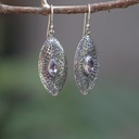 Boucles d'Oreilles Argent 925 & Améthyste [0644]