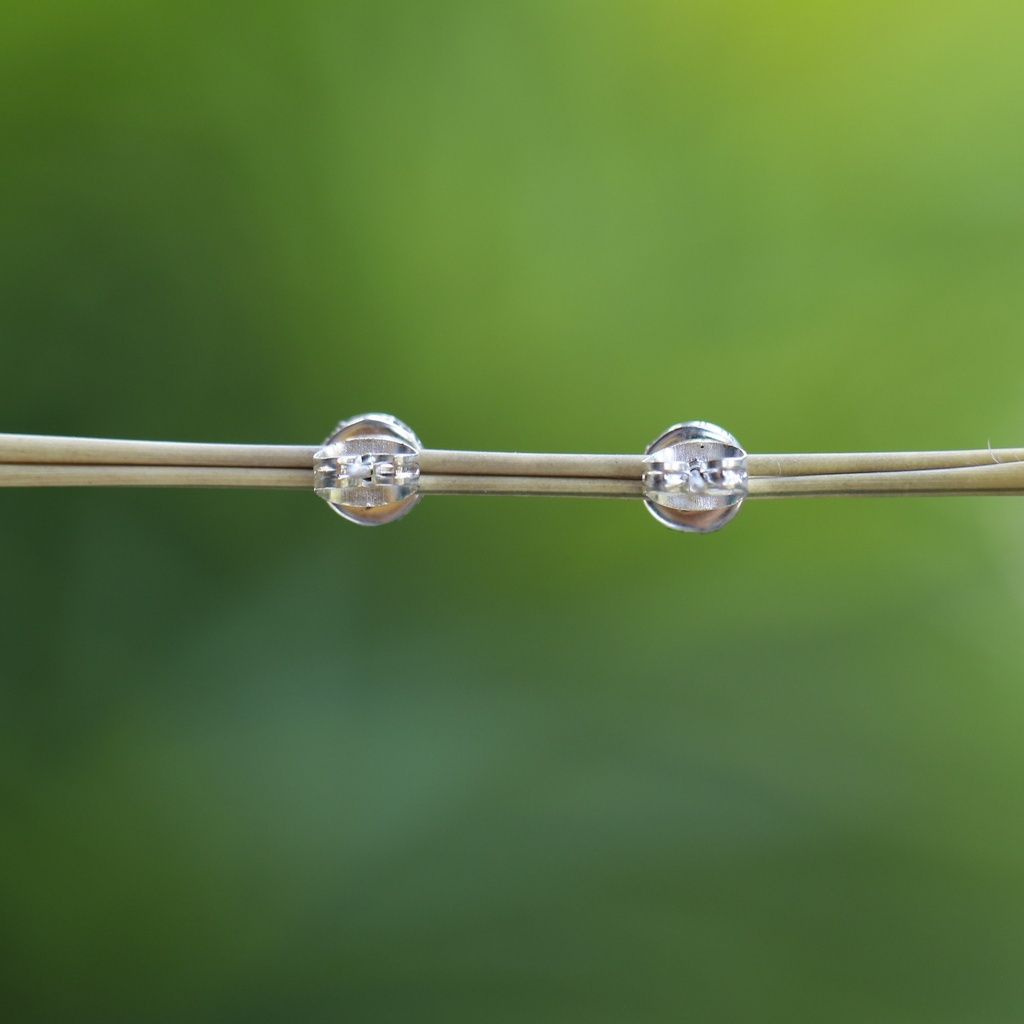 Boucles d'Oreilles Argent 925 & Grenat [0702]