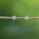 Boucles d'Oreilles Argent 925 & Grenat [0702]